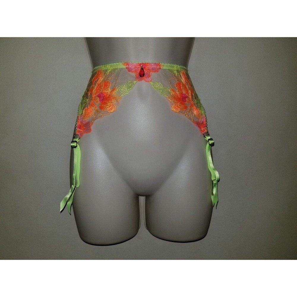Honey Birdette Christine Yellow Suspender NWT